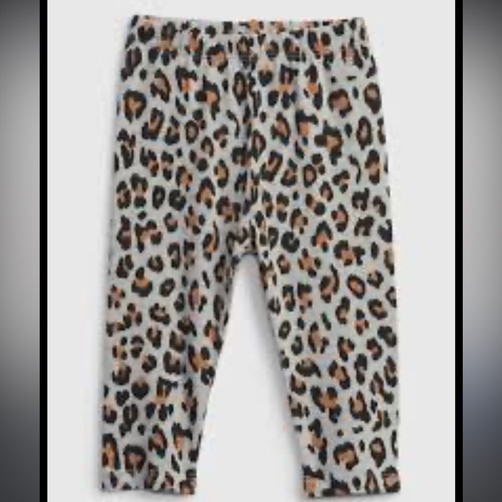 Baby GAP Organic Cotton Mix and Match Printed Leggings Infant Leopard Animal